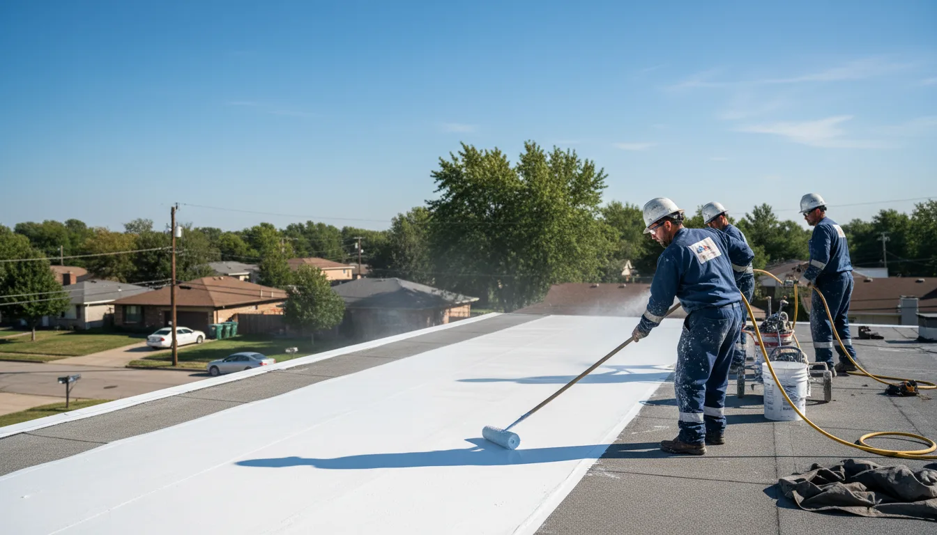 Commercial roof coating in Sunset, ME near me